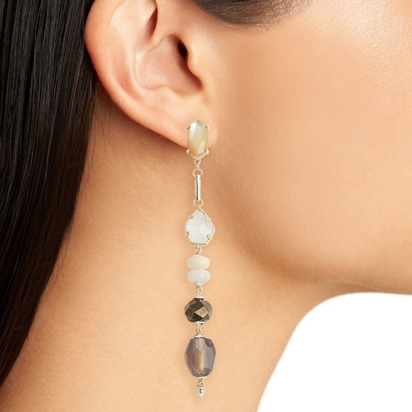 New Kendra Scott Gold Cosette Drop Earrings - Picture 3 of 4